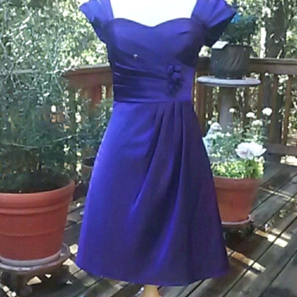 Bill Levkoff Dress in Royal Purple